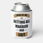 花嫁の友達用Tシャツ 酔っ払い独身最後の夜  結婚式 缶クーラー (缶裏面)