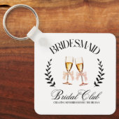 花嫁の友達 カスタマイズ 名前 コケッタ  ブライズメイドパーティー キーホルダー (正面)
