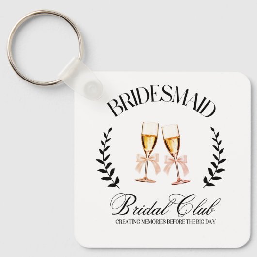 花嫁の友達 カスタマイズ 名前 コケッタ  ブライズメイド キーホルダー (正面)