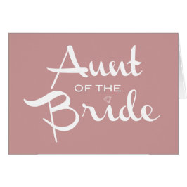 花嫁の叔母がホワイトオンマウヴ