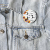 花嫁の叔母 |ヒマワリ花模様結婚ズ 缶バッジ (インサイチュ)