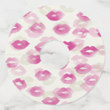 花嫁の口紅の跡