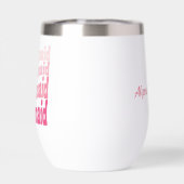 花嫁の可愛いレトロパーソナライズされたピンクの名前 (背面)