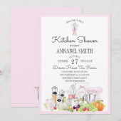 花嫁の台所シャワー 招待状 (正面/裏面)