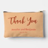 花嫁の名前ありがとう新婦の結婚デート アクセサリーポーチ (裏面)