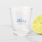 花嫁の名前の独身最後の女友達パーティー ショットグラス (裏面)