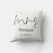 花嫁の名前の記念品 クッション (裏面)