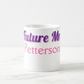 花嫁の名前 ウェディング バチェロレッテ パーティー コーヒーマグカップ (中央)