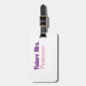 花嫁の名前 ウェディング バチェロレッテ パーティー ラゲッジタグ (正面縦)