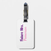 花嫁の名前 ウェディング バチェロレッテ パーティー ラゲッジタグ (裏面縦)