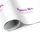 花嫁の名前 ウェディング バチェロレッテ パーティー ラッピングペーパー (ロールコーナー)