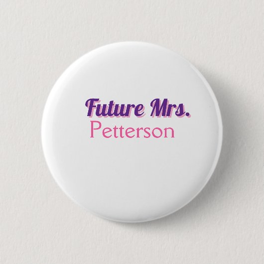 花嫁の名前 ウェディング バチェロレッテ パーティー 缶バッジ (正面)