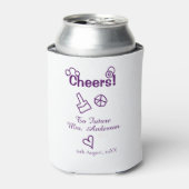 花嫁の名前 パープル ドゥードルへの乾杯 缶クーラー (缶正面)