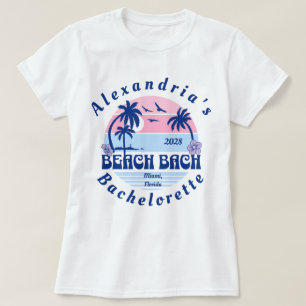 花嫁の名前 ビーチ バチェロレッテ パーティー Tシャツ