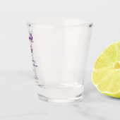 花嫁の名前（紫の落書き）への乾杯 ショットグラス (右)