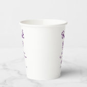 花嫁の名前（紫の落書き）への乾杯 紙コップ (左)