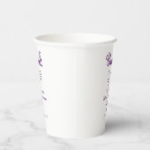 花嫁の名前（紫の落書き）への乾杯 紙コップ (右)