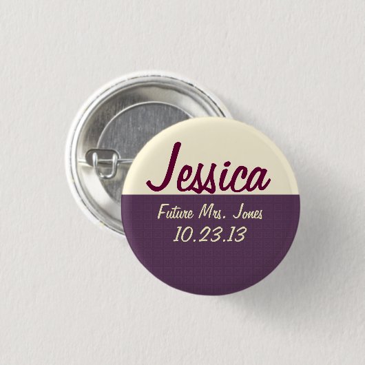 花嫁の名札 缶バッジ (正面&裏面)