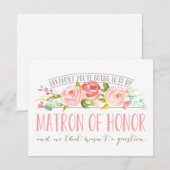 花嫁の名誉の母ローズガーデンへの質問ではない 招待状 (正面/裏面)