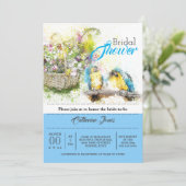 花嫁の国のバスケットの野生の鳥のジャングル 招待状 (スタンド正面)