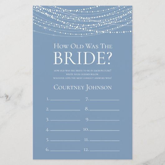 花嫁の埃っぽい青い灯りは何歳だった (正面)