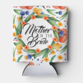 花嫁の夏の水の色の母フローラ 缶クーラー (正面)