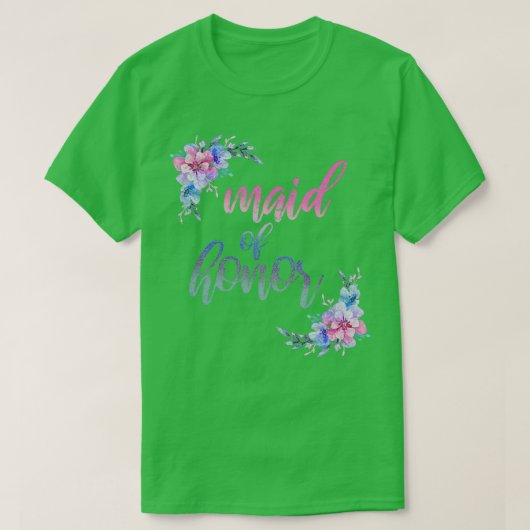花嫁の夫の花ギフト Tシャツ (デザイン正面)