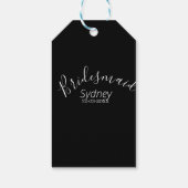 花嫁の女友達の前夜祭　名前　現代風 ギフトタグ (裏面)