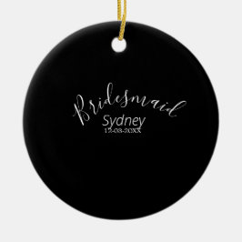 花嫁の女友達の前夜祭　名前　現代風 セラミックオーナメント