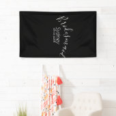 花嫁の女友達の独身最後のパーティー　名前　現代風 横断幕 (インサイチュ)