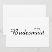 花嫁の女友達へのウェディングサンクスカード かわいいおしゃれ サンキューカード (正面/裏面)