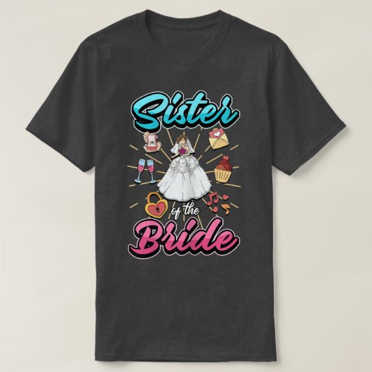 花嫁の女性姉妹 Tシャツ (デザイン正面)