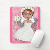 花嫁の妖精及びバラ- mousepad マウスパッド (マウス)