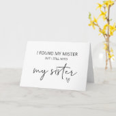 花嫁の姉妹提案折り畳みカード カード (黄色い花)