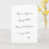 花嫁の姉妹提案折り畳みカード カード (黄色い花)