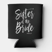 花嫁の姉妹 |スクリプトスタイルカスタム結婚式 缶クーラー (正面)