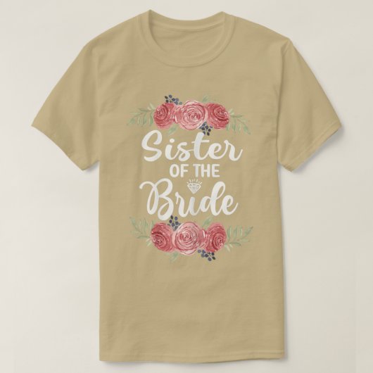 花嫁の姉妹 ブライダルシャワー ウェディングパーティー シ Tシャツ (デザイン正面)