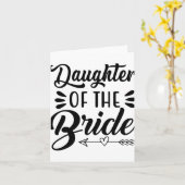 花嫁の娘結婚ブライダルシャワーマチ カード (黄色い花)