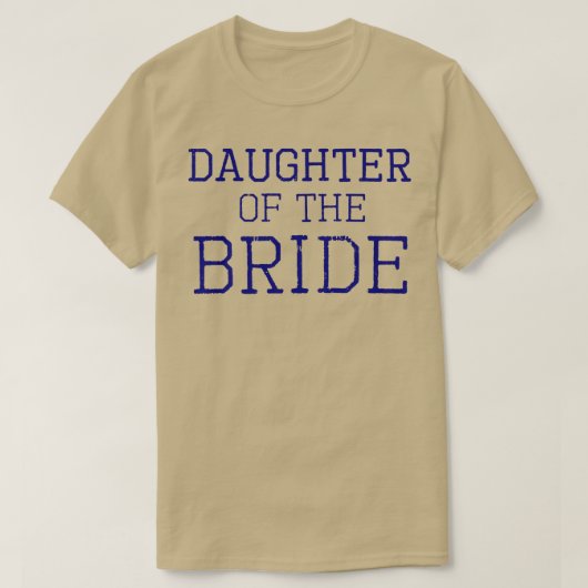花嫁の娘 – コーディネート結婚式パーティー Tシャツ (デザイン正面)