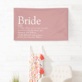 花嫁の定義ブライダルシャワーほこりっぽいバラ 横断幕 (インサイチュ)