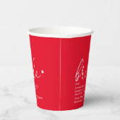 花嫁の定義ブライダルシャワー赤 紙コップ (右)