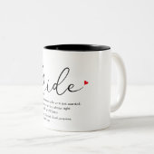 花嫁の定義, ブライズシャワー, 結婚式 ツートーンマグカップ (正面右)