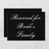 花嫁の家族のために予約 ポストカード (正面/裏面)