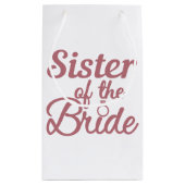 花嫁の家族の結婚マッチングの姉妹 スモールペーパーバッグ (裏面)