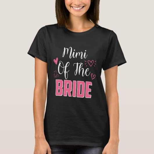 花嫁の家族の結婚式のパーティーの未来の妻ミミ Tシャツ (正面)