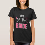 花嫁の家族の結婚披露宴の妻のティア Tシャツ<br><div class="desc">花嫁の家族の結婚披露宴の妻のティア</div>