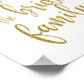 花嫁の家族グリッター8x10サイン用に予約 ポスター (角)