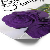 花嫁の家族パープル王室のバラ ポスター (角)