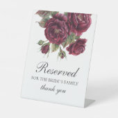 花嫁の家族フローラ表の署名用に予約 台座サイン (正面)