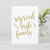 花嫁の家族専用 お手頃サイン (スタンド正面)